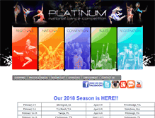 Tablet Screenshot of danceplatinum.com